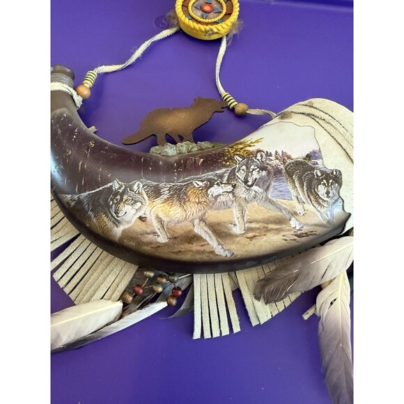 Bradford Exchange Sacred Guardians Wolf Horn Mystic Warriors Numbered A0075 - Picture 3 of 6